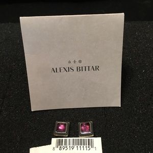 Alexis Bitter 14K Yellow Goldplated & Amethyst Stud Earrings